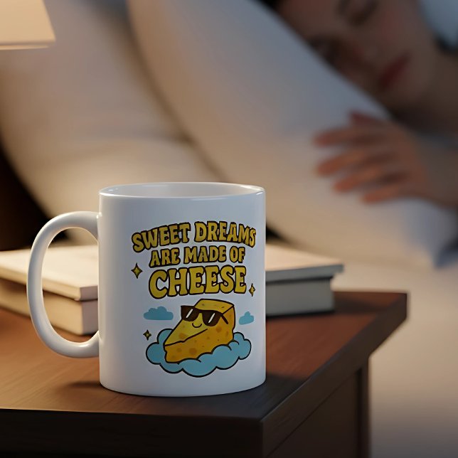Cheese lover sweet dreams Cheesy gift Coffee Mug (Creator Uploaded)