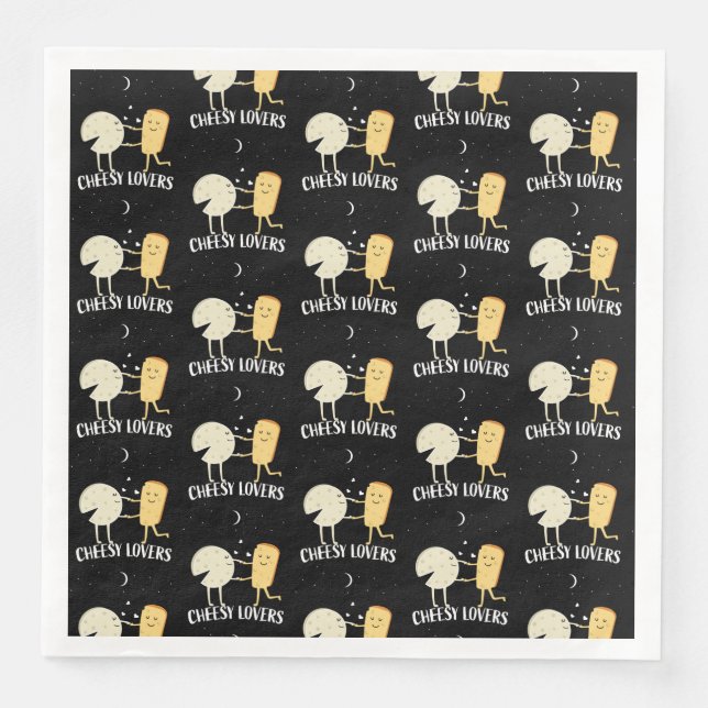 Cheese Lovers And Connoisseur  Paper Dinner Napkins (Front)