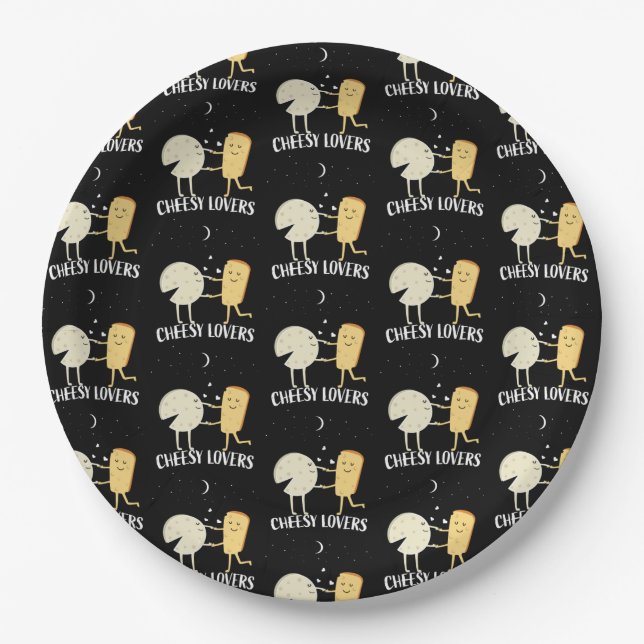 Cheese Lovers And Connoisseur  Paper Plates (Front)