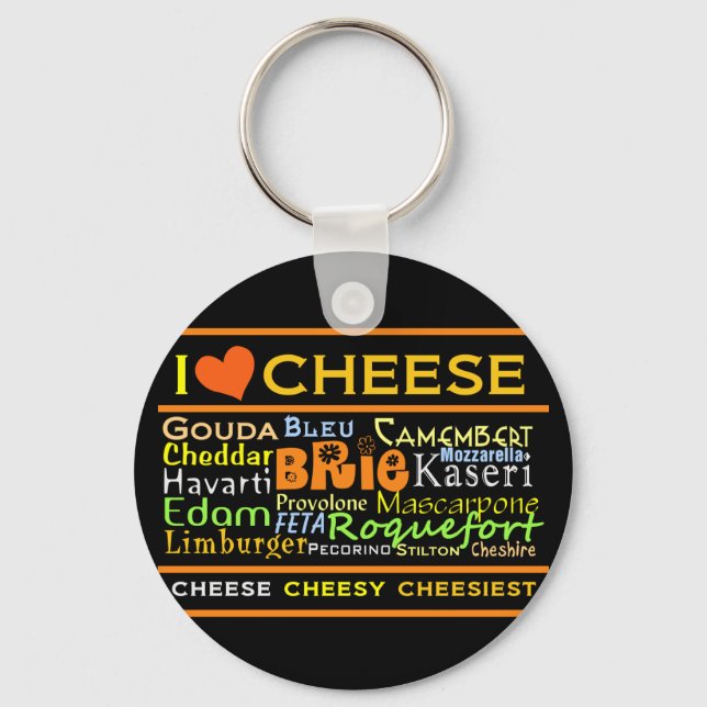 Cheese Lovers Keychain (Front)