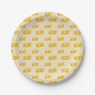Cheese Lovers Swiss Emmental Yellow Food Lover Paper Plates