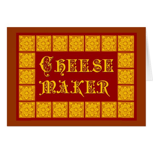 Cheese Maker Vintage Kitchen Art Cards (Front Horizontal)