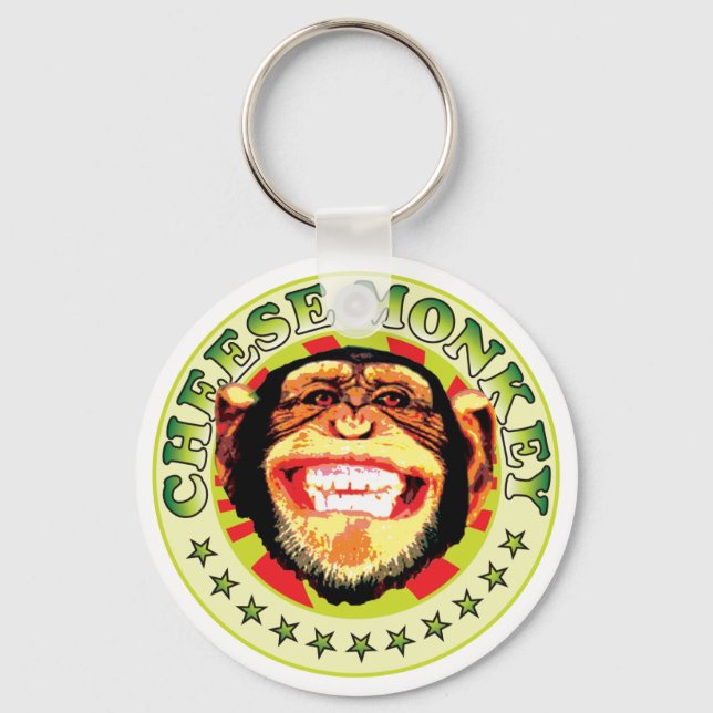 Cheese Monkey Keychain (Front)