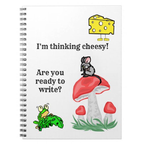 Cheese Mouse Frog Writing Notebook