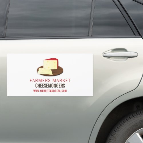 Cheese on Board Cheesemonger Car Magnet