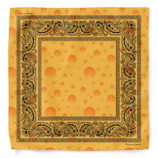 Cheese Paisley Bandana