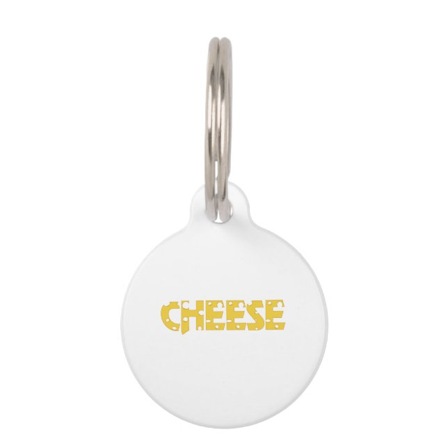 Cheese Pet ID Tag (Front)