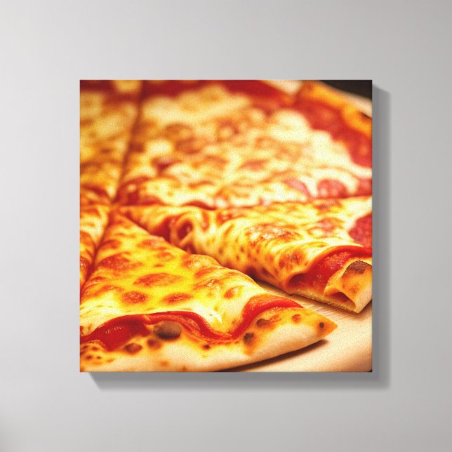 Cheese Pizza Canvas Print (Front)