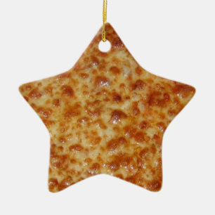Cheese Pizza Ceramic Ornament