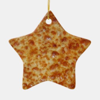 Cheese Pizza Ceramic Ornament by The_Everything_Store at Zazzle