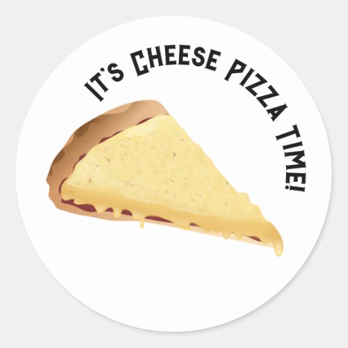 Cheese Pizza  Classic Round Sticker