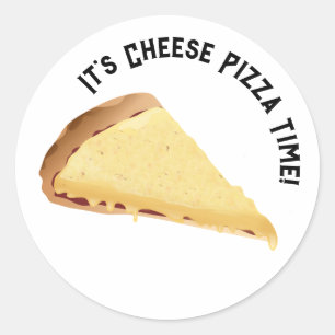 Cheese Pizza  Classic Round Sticker