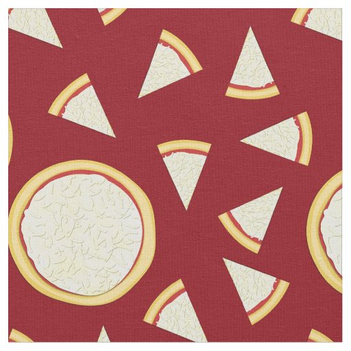 Cheese Pizza Cute Food Kids Fabric