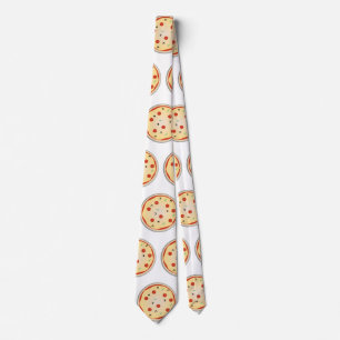 Cheese Pizza Pies Junk Food Fast Food Lover Neck Tie