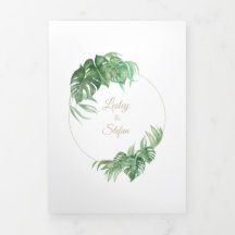 Cheese Plant Trifold Letter Fold Invitation