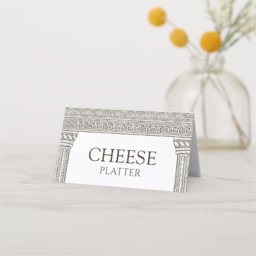 Cheese Platter Buffet Sign Label for Toga Party Place Card