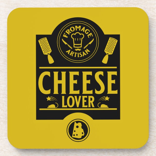 Cheese Producer Beverage Coaster (Front)