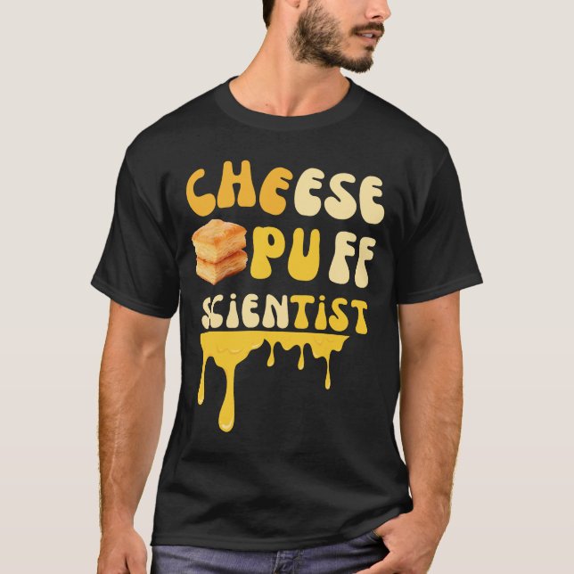 Cheese puff scientist T-Shirt (Front)