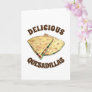 Cheese Quesadillas Mexican Food Appetizer Card