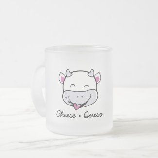 Cheese Queso Frosted Glass Mug