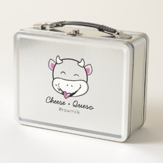 Cheese Queso Raw Milk Metal Lunchbox