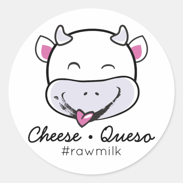 Cheese Queso Raw Milk Sticker (Front)
