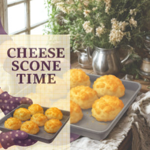 Cheese Scone Tea Towel Gift for Bakers Farmhouse