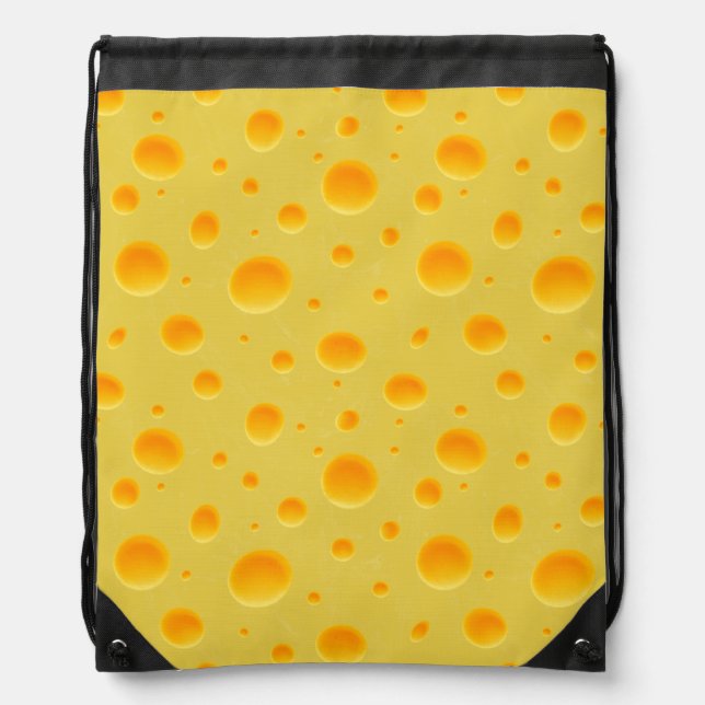 Cheese Section Drawstring Bag (Front)