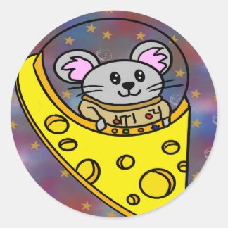cheese ship classic round sticker