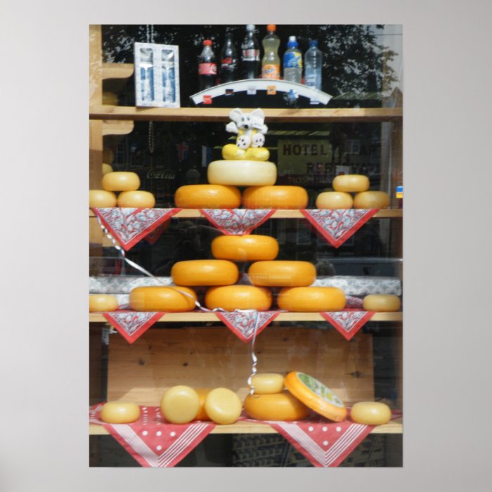 Cheese Shop Window in Amsterdam Poster