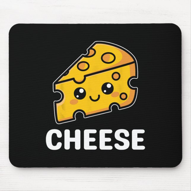 Cheese Slice Mac Macaroni Kawaii Halloween Costume Mouse Pad (Front)
