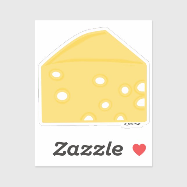 Cheese Slice Sticker (Sheet)