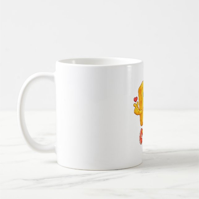Cheese Sunny Mini Heart Coffee Mug (Left)