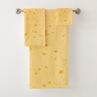 Cheese Texture Pattern Bath Towel Set