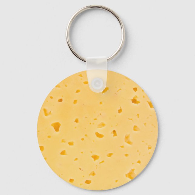 Cheese Texture Pattern Keychain (Front)