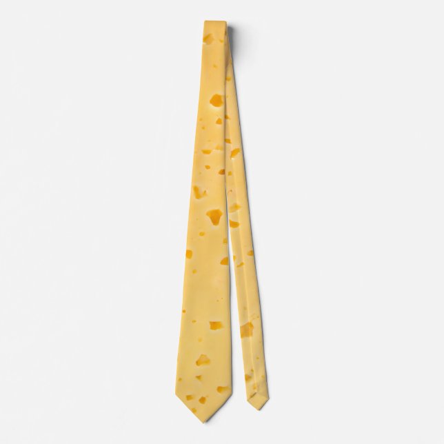 Cheese Texture Pattern Neck Tie (Front)