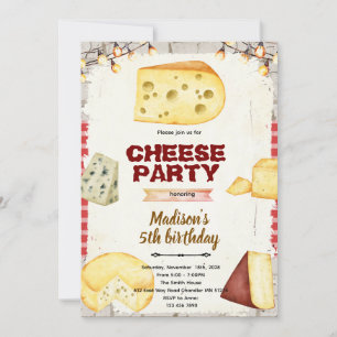 Cheese theme party invitation
