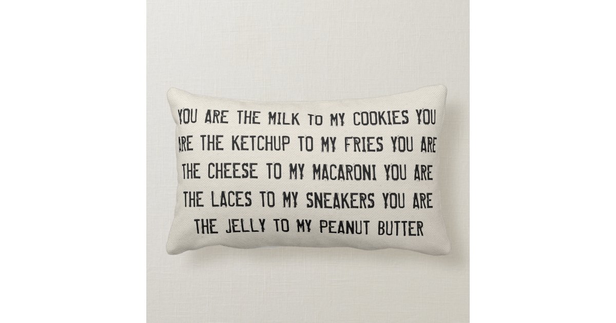 Cheese To My Macaroni Pillow Zazzle Com