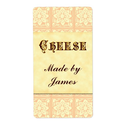 Cheese Vintage Art Custom Labels