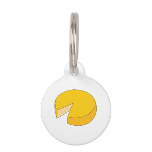 Cheese Wheel Pet ID Tag