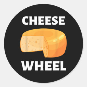 Cheese Wheel Video Game Meme Design Classic Round Sticker