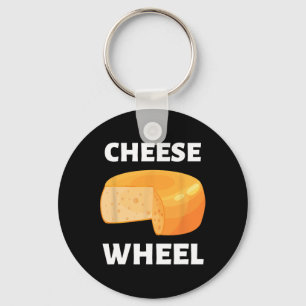 Cheese Wheel Video Game Meme Design Keychain