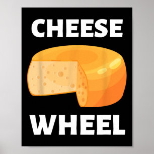 Cheese Wheel Video Game Meme Design Poster