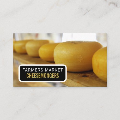 Cheese Wheels Cheesemonger Business Card