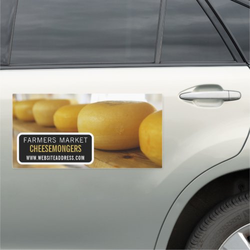 Cheese Wheels Cheesemonger Car Magnet