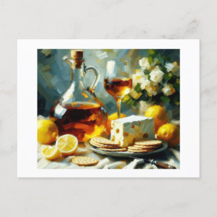 Cheese Wine Crackers, Postcard