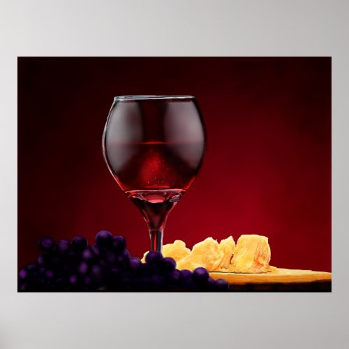 Cheese  Wine Poster