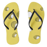 Cheese with holes flip flops