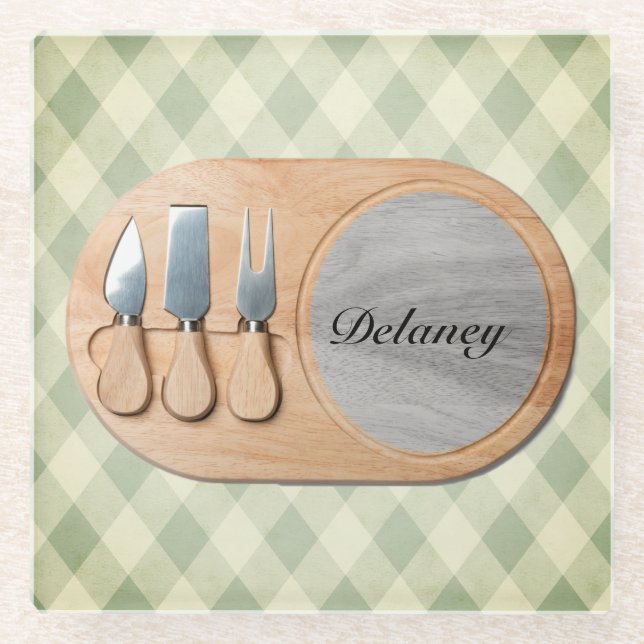 Cheeseboard Custom Charcuterie Board Coaster (Front)