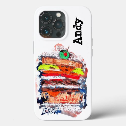 Cheeseburger 170229 iPhone 13 pro case